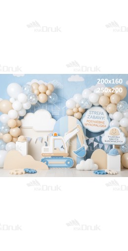 Tło fotograficzne „Mały budowniczy – pastelowa strefa zabawy” | UB_792